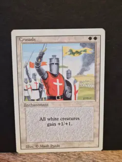 Vintage 1994 MTG Crusade Revised Edition Card MP - Image 1