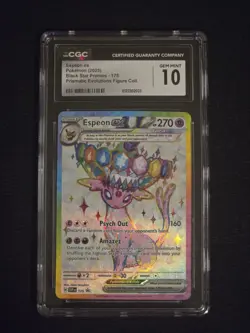 Pokemon CGC Espeon ex Scarlet & Violet Promo Holo EX Card English - Image 1