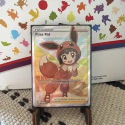 Poke Kids Shining Fates Full Art Ultra Rare Holo Card 070/072 New - Image 1