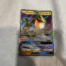 Rayquaza GX Celestial Storm 109/168 Sun & Moon Ultra Rare Pokemon Card NM - Image 1