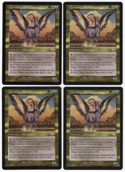 Questing Phelddagrif x4 4x 2001 Planeshift PLAYSET MultiColor Creature MTG NM A2 - Image 1