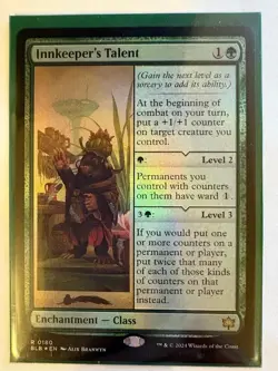 INNKEEPER'S TALENT FOIL BLOOMBURROW BLB RARE ENCHANTMENT MTG 180 - Image 1