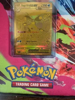Pokemon Mega Greninja ex Chaos Rising Full Art Gold Holo 122/086 - Image 3
