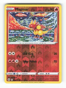 Magmar 019/172 Common Brilliant Stars Pokemon Reverse Holo Near Mint - Image 1