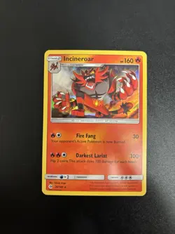 Pokemon TCG Incineroar 26/149 Water Web Holo - Sun & Moon - NM - Image 1