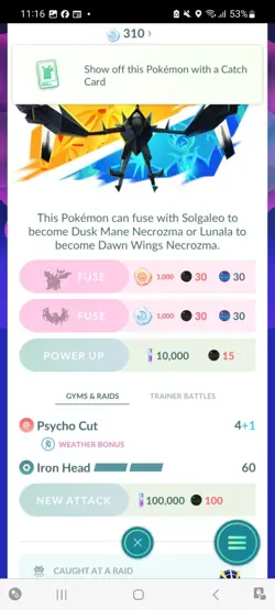 Pokemon Go Legendary|Ultrabeast Shiny Necrozma ( High CP ) - Image 2