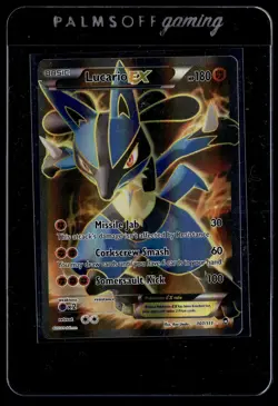 Lucario EX 107/111 Furious Fists Rare Ultra Pokemon - Image 1