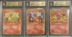 2023 BGS 9.5 POKEMON CHARIZARD DECK CHARMANDER / CHARMELEON / CHARIZARD SET 🔥 - Image 1