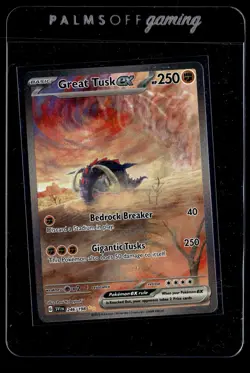Great Tusk ex 246/198 Scarlet & Violet Special Illustration Rare Pokemon - Image 1