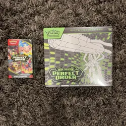Pokemon TCG: Perfect Order ETB & Booster Bundle SEALED IN HAND Ships ASAP - Image 1