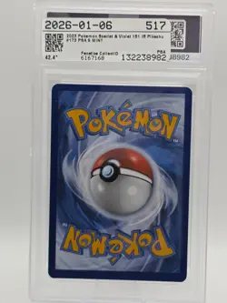 2023 POKEMON 151 PIKACHU ILLUSTRATION RARE #173 PSA 9 MINT - Image 2