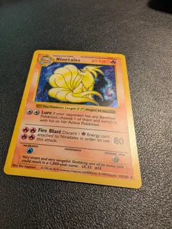 Pokemon | Ninetales 12/102 | Shadowless Holo | Base | 1999 WOTC | Holographic LP - Image 3