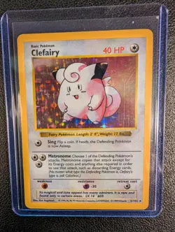 Clefairy Base Set Holo Rare *Shadowless* 5/102 POKEMON Excellent Condition LP - Image 1