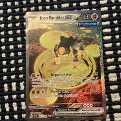 Pokemon TCG Iron Boulder EX Special Illustration Rare Holo 240 HP SV05 - Image 1