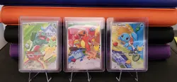 Pokemon First Partner Illustration Collection Series 1 Kanto Gen 1 Starters Set - Image 1