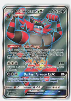 Incineroar GX 167/181 Ultra Rare Team Up Pokemon Holo LP 5ban Graphics - Image 1