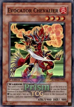Evocator Chevalier Super Rare #SDWS-EN002 Yugioh LP Super Rare - Image 1