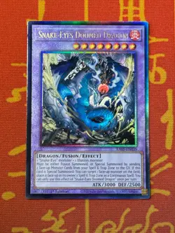 YUGIOH SNAKE-EYES DOOMED DRAGON ULTIMATE RARE NM RA05-EN039 - Image 1