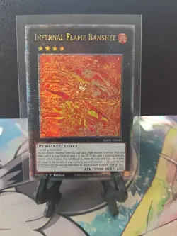 Yu-Gi-Oh! Infernal Flame Banshee AGOV-EN043 Quarter Century Secret Rare NM - Image 1