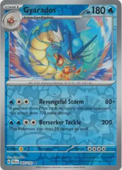 Gyarados 43/193 Reverse Holo | Paldea Evolved | Pokemon Card - Image 1
