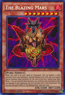 The Blazing Mars [DRL3-EN007] Secret Rare Lightly Played 1st Edition - Yugioh si - Image 1