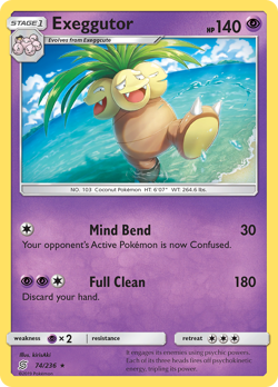 Exeggutor 74/236 Rare | Unified Minds | Pokemon Card - Image 1