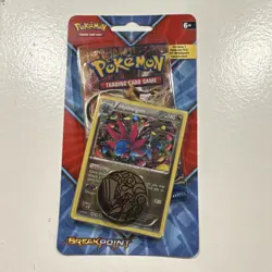 Pokemon XY—BREAKpoint Booster Pack Hydreigon Promo Card & Coin English 2016 - Image 1