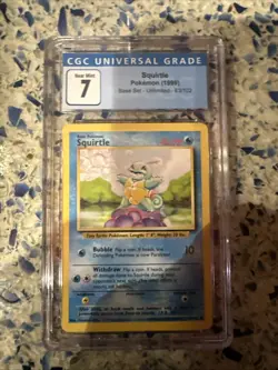 Pokemon Cards - Cgc 7 Squirtle 63/102 - Base Set - NM - PSA7 - Image 1