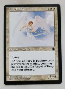 Angel of Fury Portal Second Age Regular NM Near Mint MTG - Image 1