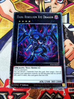 Dark Rebellion Dragon Xyz Dragon ra04-en237 (NEW) Platinum-Secret Yu-Gi-Oh - Image 1
