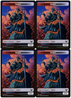 MTG Spirit Token x4 Strixhaven: School of Mages NM Playset - Image 1