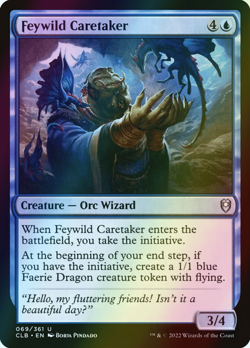 MTG Feywild Caretaker Foil ** Battle for Baldur's Gate ** English (NM) - Image 1