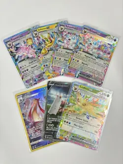 Pokemon TCG Ultra Rare Full Art Holo 7-Card Lot, Prismatic, Silver Tempest, PGO - Image 1