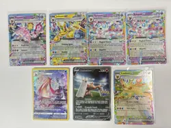 Pokemon TCG Ultra Rare Full Art Holo 7-Card Lot, Prismatic, Silver Tempest, PGO - Image 2