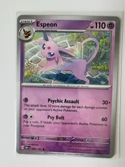 Espeon Obsidian Flames 086/197 Uncommon Pokemon Near Mint - Image 2