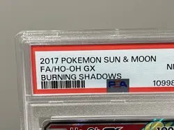 2017 Pokemon Sun & Moon Burning Shadows 131 Full Art/HO-OH GX NM PSA 8 - Image 2