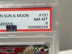 2017 Pokemon Sun & Moon Burning Shadows 131 Full Art/HO-OH GX NM PSA 8 - Image 4