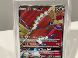 2017 Pokemon Sun & Moon Burning Shadows 131 Full Art/HO-OH GX NM PSA 8 - Image 5