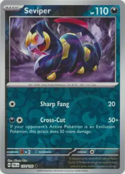 Seviper 137/193 Reverse Holo | Paldea Evolved | Pokemon Card - Image 1