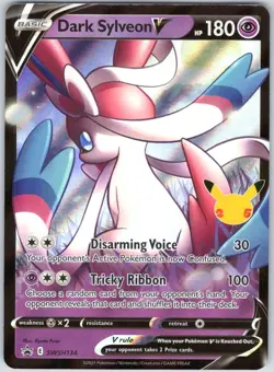 Dark Sylveon V SWSH134 Holo Promo Sword & Shield Promo Pokemon NM - Image 1