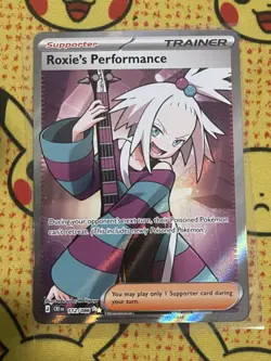 Roxie's Performance 112/086 Ultra Rare ME04: Chaos Rising Pokemon Near Mint - Image 1