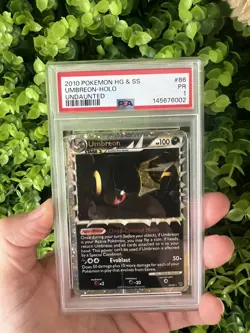 PSA 1 2010 Pokemon HeartGold SoulSilver HG SS Undaunted Umbreon Prime 86/90 Holo - Image 1