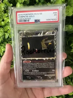 PSA 1 2010 Pokemon HeartGold SoulSilver HG SS Undaunted Umbreon Prime 86/90 Holo - Image 3