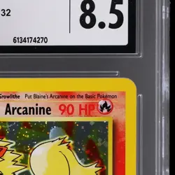 2000 Pokemon Gym Challenge Blaine's Arcanine #1 CGC 8.5 Holo NM/MINT+ - Image 5