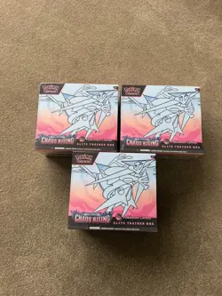 3x Chaos Rising Pokemon Center Etb Elite Trainer Box Pokemon TCG New Sealed - Image 1