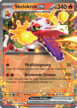 Pokemon Skelokrok ex Entwicklungen in Paldea 037/193 - Image 1
