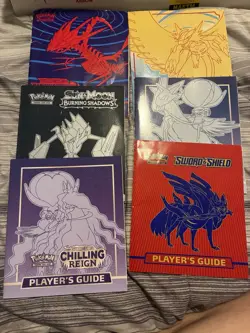 Pokemon Players Guide Lot Of 6 - Various Sets ETB Booklets SM Through Scarlet V - Image 1