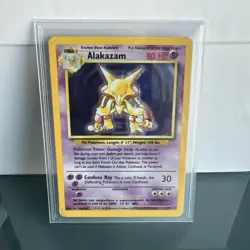 Pokemon Alakazam 001/102 Base Set Holo - Vintage 1999 WOTC - Image 1