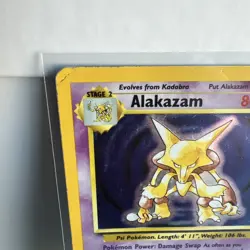 Pokemon Alakazam 001/102 Base Set Holo - Vintage 1999 WOTC - Image 3