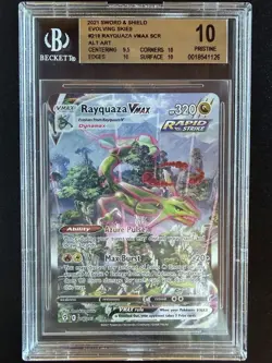 Rayquaza VMAX 218/203 Evolving Skies Alt Art Holo Secret Rare BGS 10 - Image 1